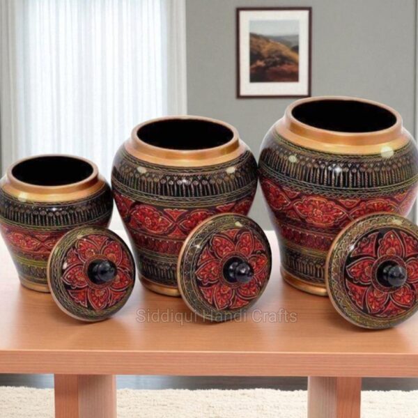 Luxury Nakshi Art-Candy Jar Set Of 3